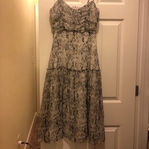 Snakeskin print midi dress! Never worn!